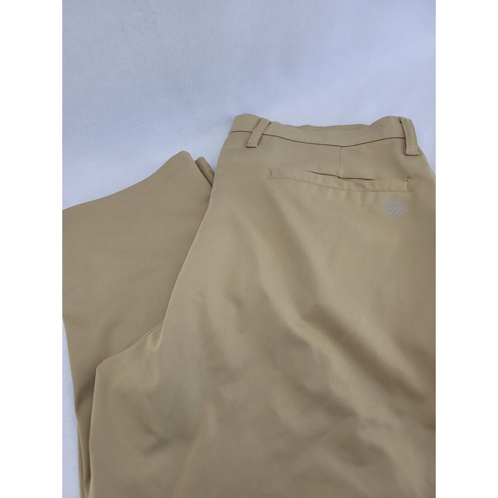 Zelos Men's 36 Tan‎ Lightweight Flat Front Active/Casual Pants